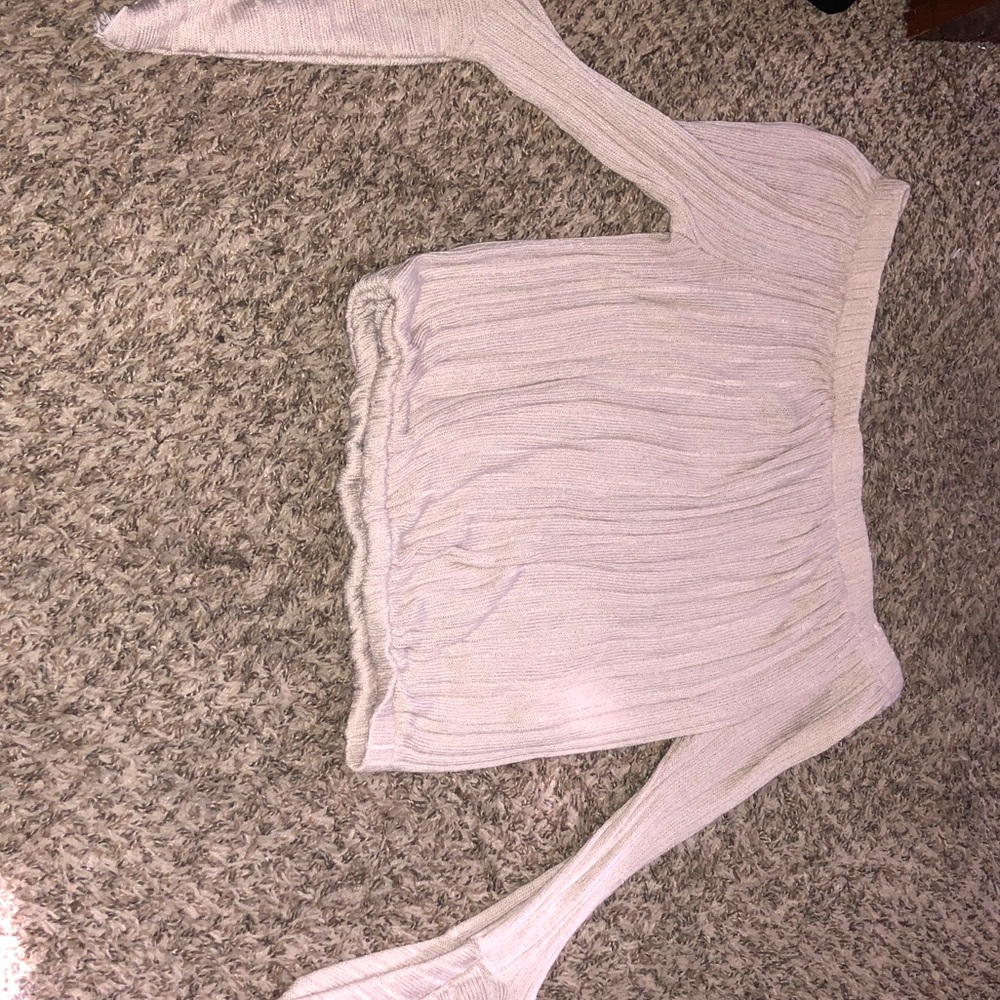 Boho off the shoulder bell sleeved top